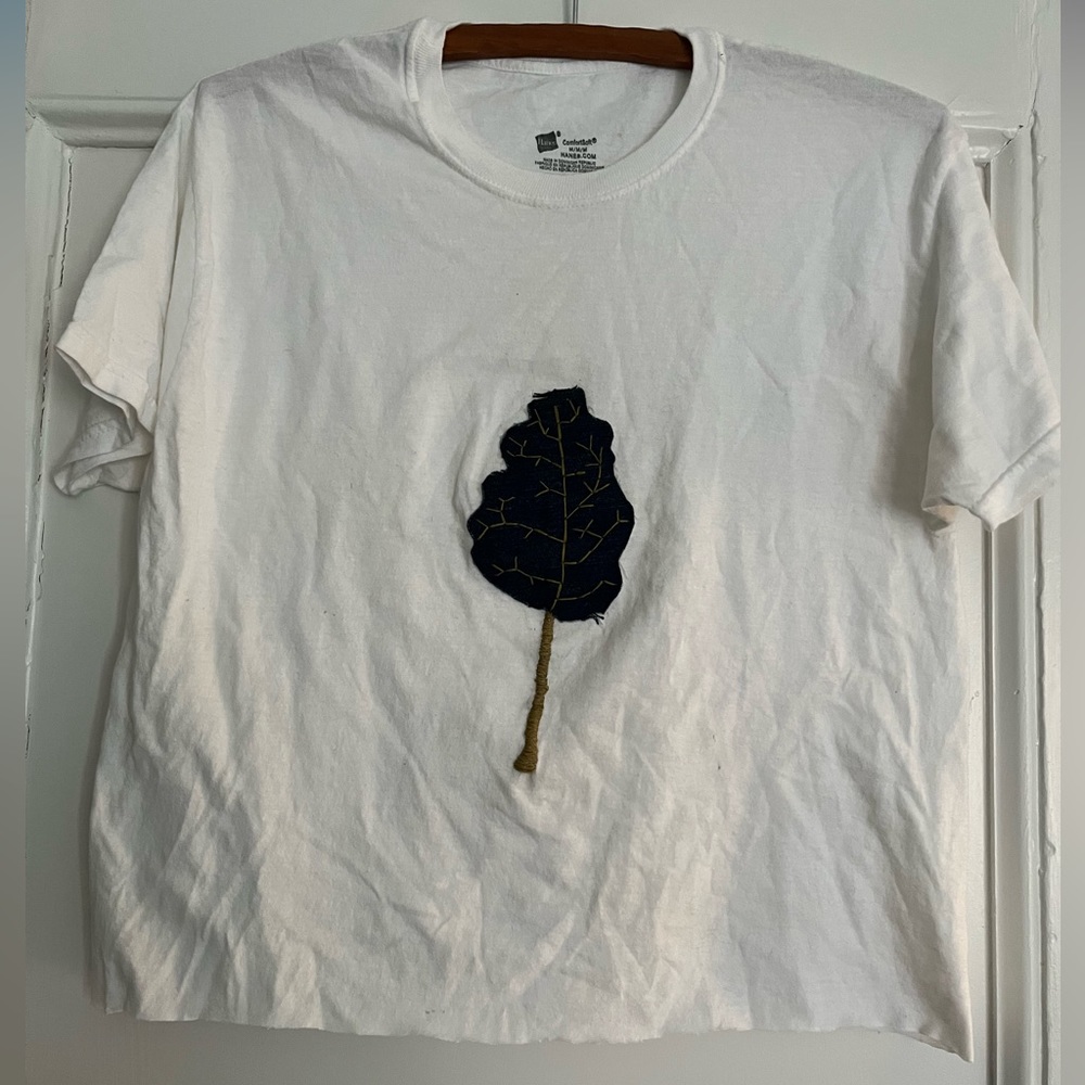 Denim embellished Gildan Tee-shirt